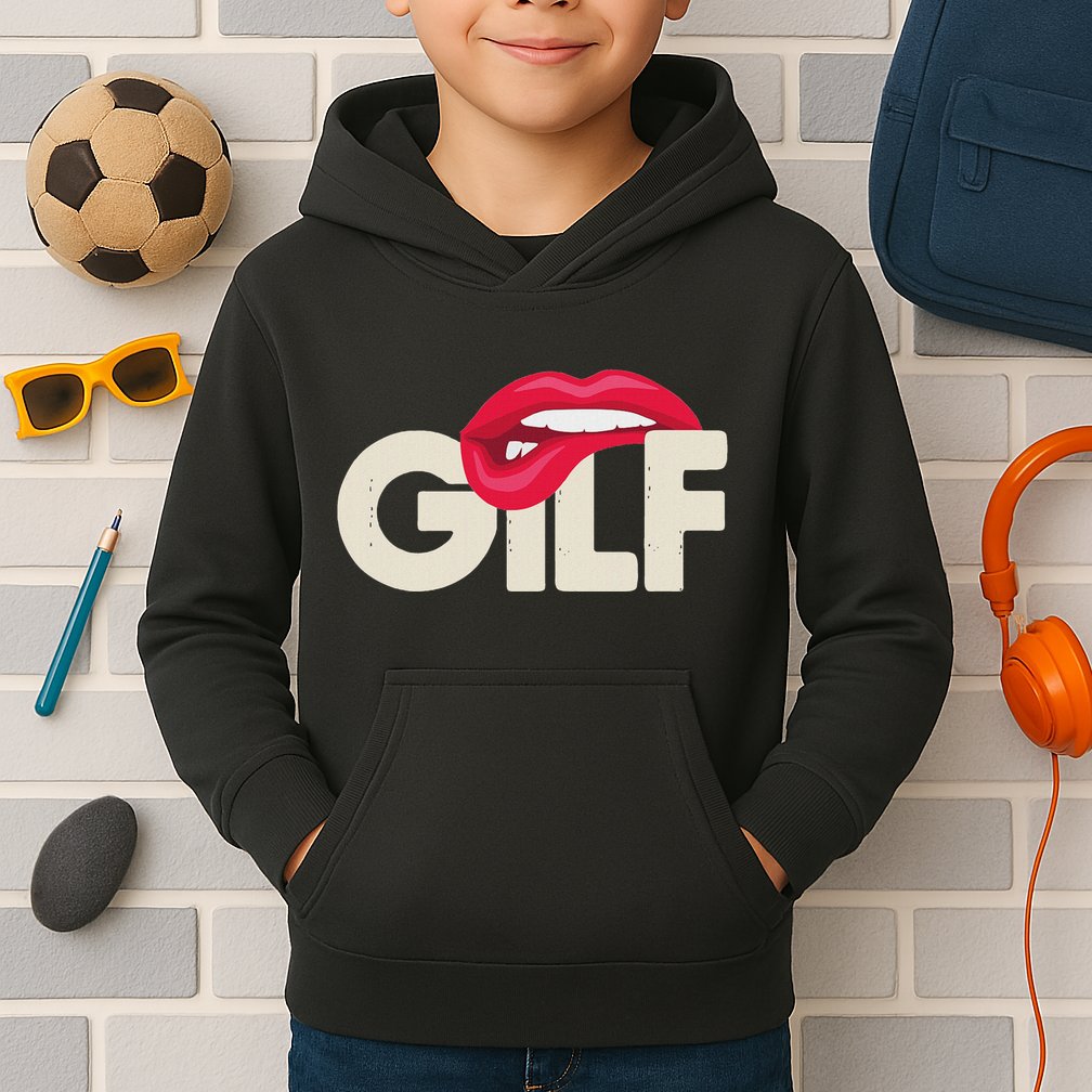 Gilf Sarcastic Funny Saying Grandmother Grandfather Kids Hoodie