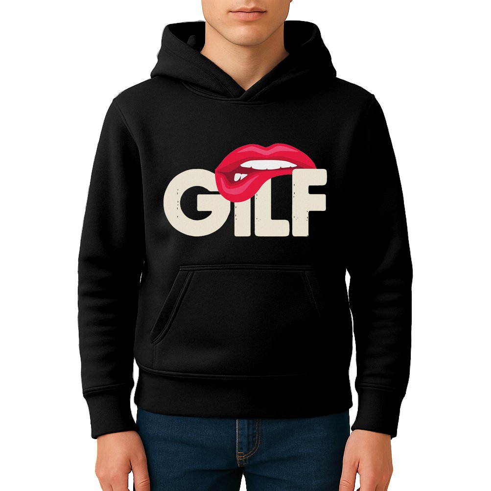 Gilf Sarcastic Funny Saying Grandmother Grandfather Kids Hoodie
