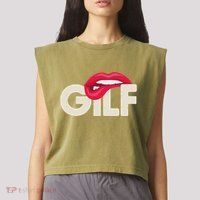 Gilf Sarcastic Funny Saying Grandmother Grandfather Garment-Dyed Women's Muscle Tee