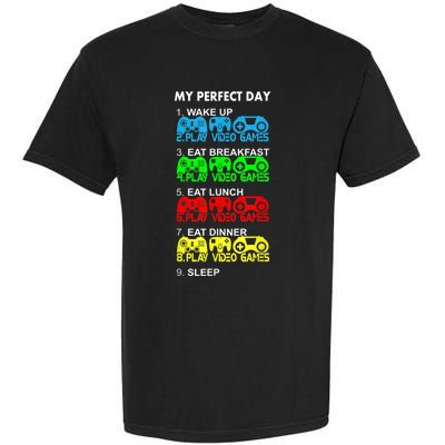 Gamer S.hirt Funny Perfect Day Video Games Love Gaming Garment-Dyed Heavyweight T-Shirt