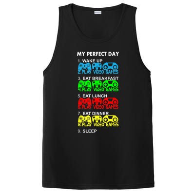 Gamer S.hirt Funny Perfect Day Video Games Love Gaming PosiCharge Competitor Tank