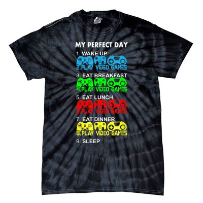 Gamer S.hirt Funny Perfect Day Video Games Love Gaming Tie-Dye T-Shirt