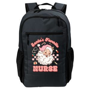 Groovy Santa's Favorite Nurse Christmas RN ER ICU Daily Commute Backpack