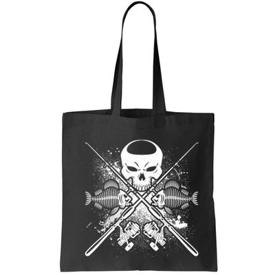 Grunge Skull Fish Bone Fishing Bag