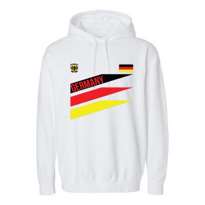 GERMANY SHIRTJERSEY FLAGSOCCERFOOTBALL Garment-Dyed Fleece Hoodie