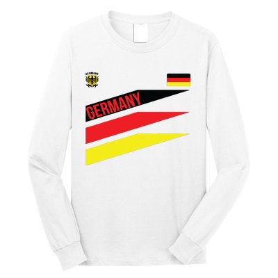 GERMANY SHIRTJERSEY FLAGSOCCERFOOTBALL Long Sleeve Shirt