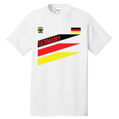 GERMANY SHIRTJERSEY FLAGSOCCERFOOTBALL Tall T-Shirt