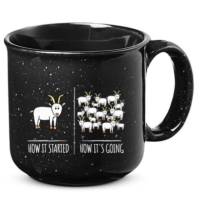 Goat Shirts For Goat Lovers Farm Apparel Meme Pun Funny Goat 15oz Campfire Ceramic Mug