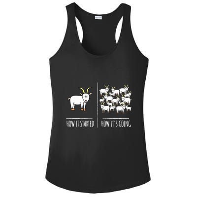 Goat Shirts For Goat Lovers Farm Apparel Meme Pun Funny Goat Ladies PosiCharge Competitor Racerback Tank