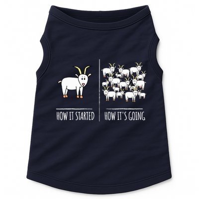 Goat Shirts For Goat Lovers Farm Apparel Meme Pun Funny Goat Doggie Tank