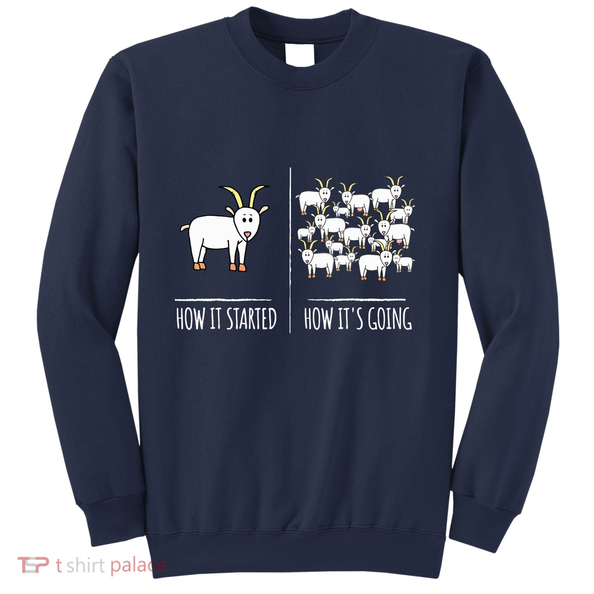 Goat Shirts For Goat Lovers Farm Apparel Meme Pun Funny Goat Sweatshirt