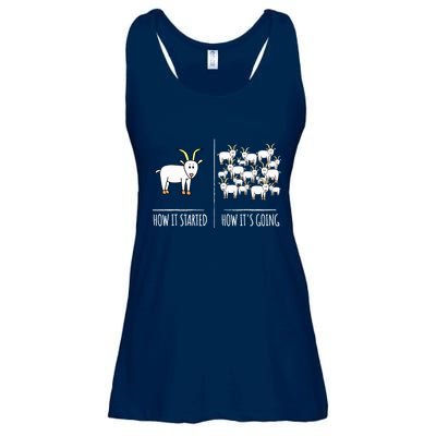 Goat Shirts For Goat Lovers Farm Apparel Meme Pun Funny Goat Ladies Essential Flowy Tank