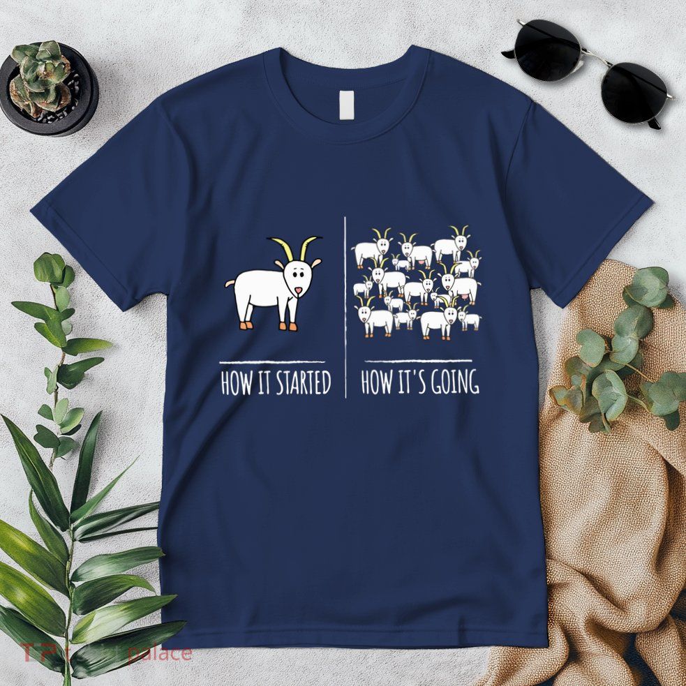 Goat Shirts For Goat Lovers Farm Apparel Meme Pun Funny Goat Premium T-Shirt