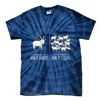 Goat Shirts For Goat Lovers Farm Apparel Meme Pun Funny Goat Tie-Dye T-Shirt