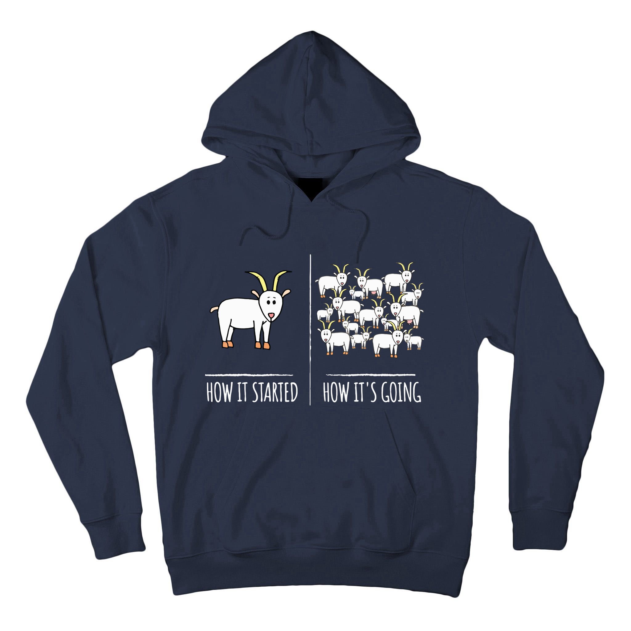 Goat Shirts For Goat Lovers Farm Apparel Meme Pun Funny Goat Tall Hoodie