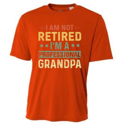 Grandpa S Funny Fathers Day Retired Grandpa Cool Gift Cooling Performance Crew T-Shirt