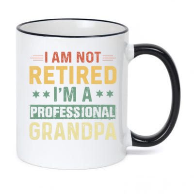 Grandpa S Funny Fathers Day Retired Grandpa Cool Gift 11oz Black Color Changing Mug