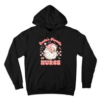 Groovy Santa's Favorite Nurse Christmas RN ER ICU  Hoodie