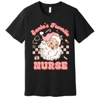 Groovy Santa's Favorite Nurse Christmas RN ER ICU  Premium T-Shirt