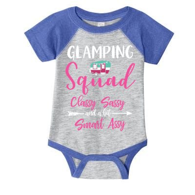 Glamping Squad Funny Matching Family Camping Trip Gift Infant Baby Jersey Bodysuit