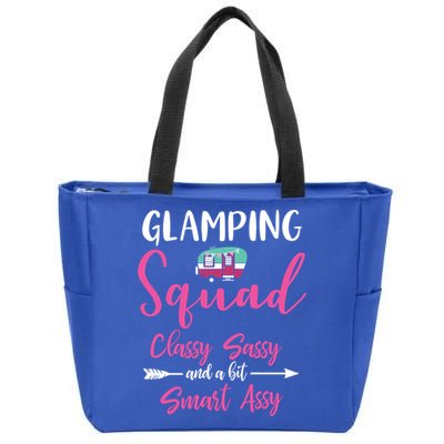 Glamping Squad Funny Matching Family Camping Trip Gift Zip Tote Bag
