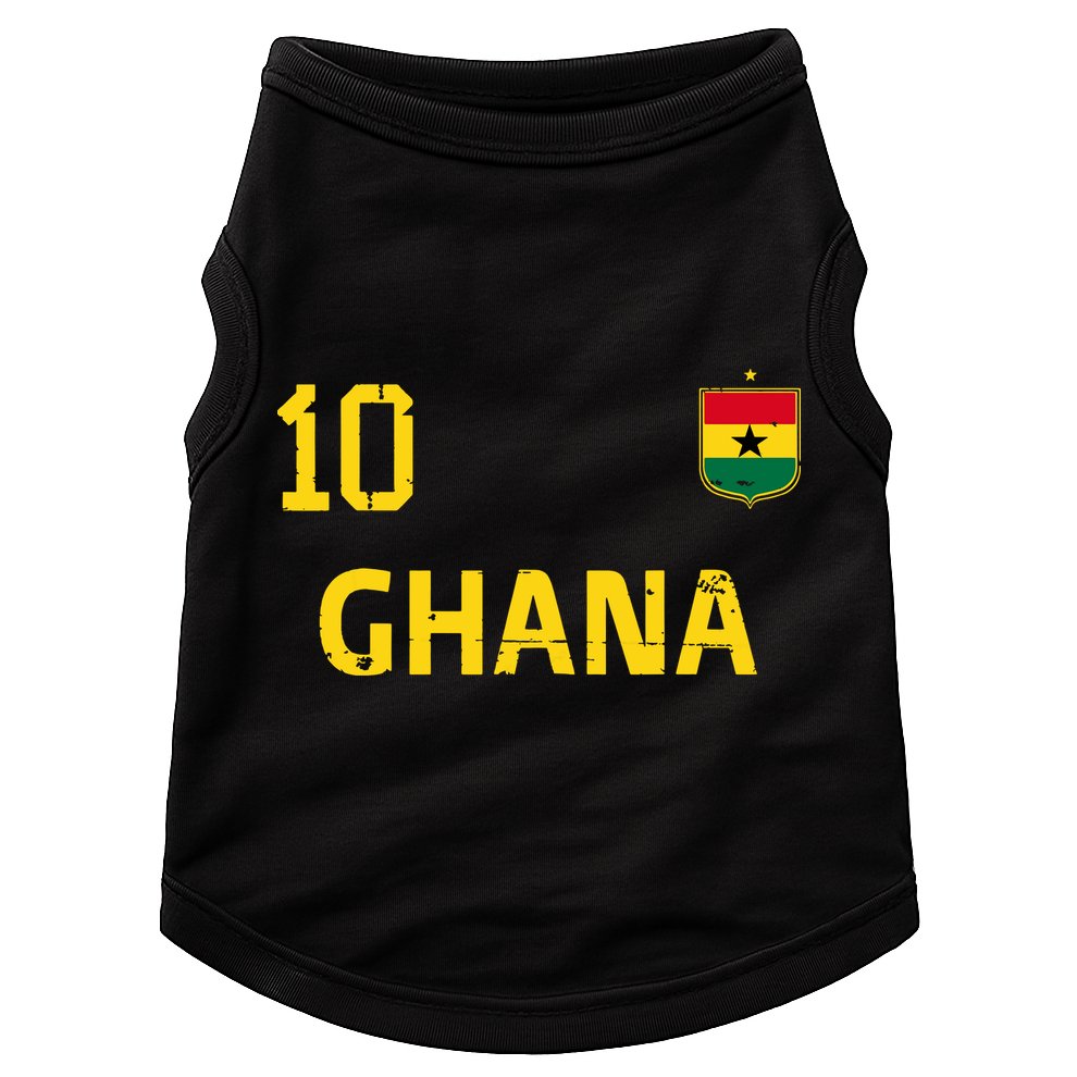 Ghana Soccer Fans Jersey Ghanaian Flag Football Lovers Doggie Tank
