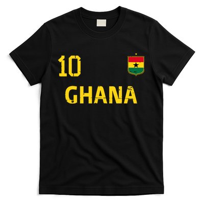 Ghana Soccer Fans Jersey Ghanaian Flag Football Lovers T-Shirt