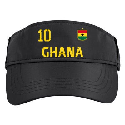 Ghana Soccer Fans Jersey Ghanaian Flag Football Lovers Adult Drive Performance Visor