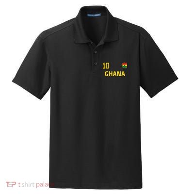 Ghana Soccer Fans Jersey Ghanaian Flag Football Lovers Dry Zone Grid Polo