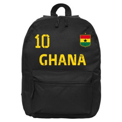 Ghana Soccer Fans Jersey Ghanaian Flag Football Lovers 16 in Basic Backpack