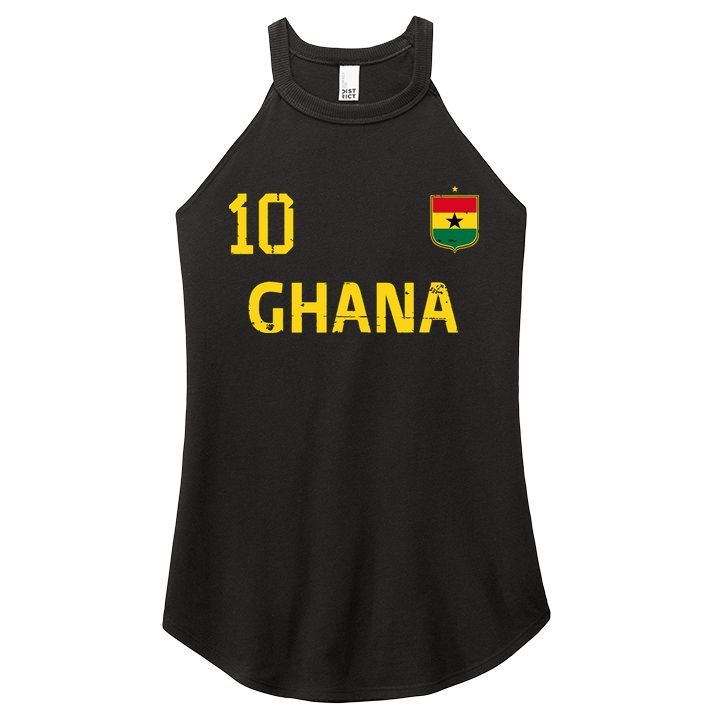 Ghana Soccer Fans Jersey Ghanaian Flag Football Lovers Women's Perfect Tri Rocker Tank