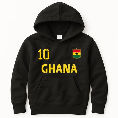 Ghana Soccer Fans Jersey Ghanaian Flag Football Lovers Kids Hoodie
