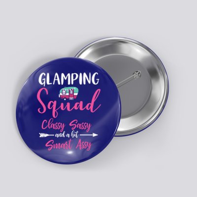 Glamping Squad Funny Matching Family Camping Trip Cute Gift Button