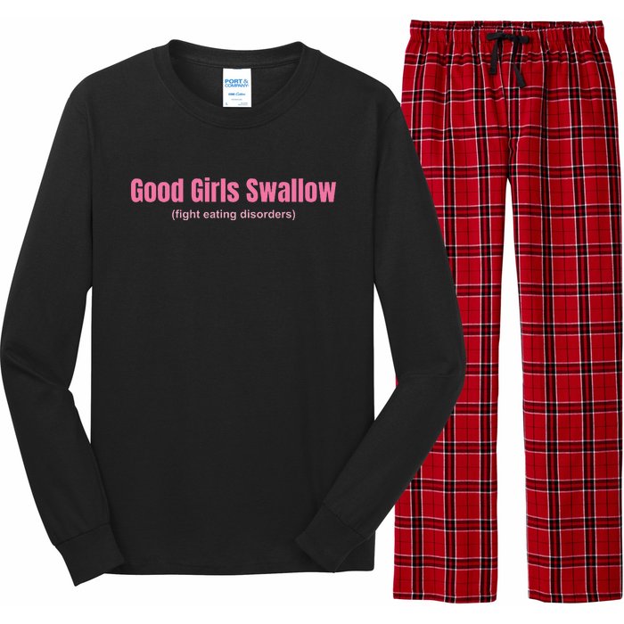 Good Swallow Fight Eating Disorders Long Sleeve Pajama Set