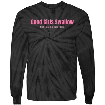 Good Swallow Fight Eating Disorders Tie-Dye Long Sleeve Shirt