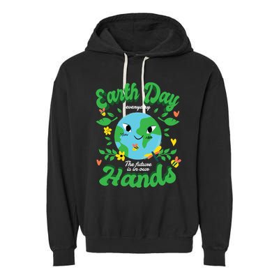 Green Squad For Future Is In Our Hands Of Everyday Earth Day Great Gift Garment-Dyed Fleece Hoodie