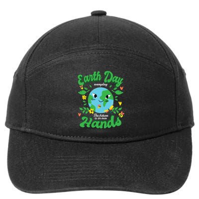 Green Squad For Future Is In Our Hands Of Everyday Earth Day Great Gift 7-Panel Snapback Hat