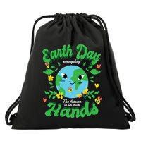 Green Squad For Future Is In Our Hands Of Everyday Earth Day Great Gift Drawstring Bag