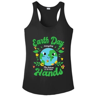 Green Squad For Future Is In Our Hands Of Everyday Earth Day Great Gift Ladies PosiCharge Competitor Racerback Tank