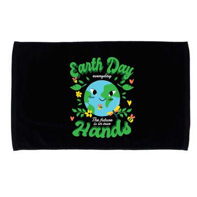 Green Squad For Future Is In Our Hands Of Everyday Earth Day Great Gift Microfiber Hand Towel