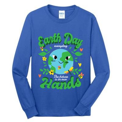 Green Squad For Future Is In Our Hands Of Everyday Earth Day Great Gift Tall Long Sleeve T-Shirt