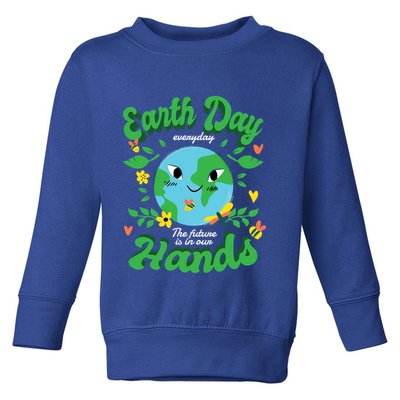 Green Squad For Future Is In Our Hands Of Everyday Earth Day Great Gift Toddler Sweatshirt