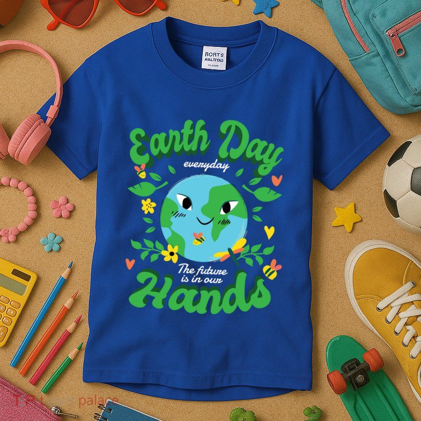 Green Squad For Future Is In Our Hands Of Everyday Earth Day Great Gift Kids T-Shirt