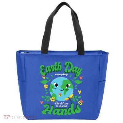 Green Squad For Future Is In Our Hands Of Everyday Earth Day Great Gift Zip Tote Bag