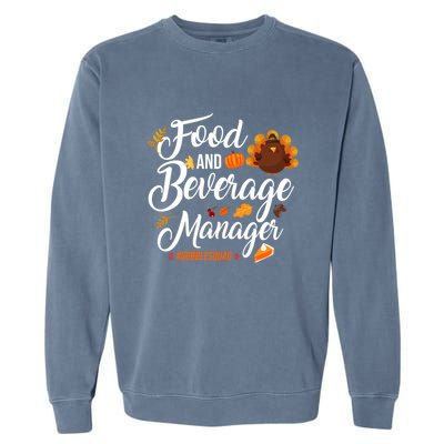 Gobble Squad F+B Ager Funny Thanksgiving Day Matching Gift Garment-Dyed Sweatshirt