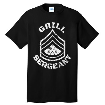 GRILL SERGEANT Funny Grilling BBQ Dad Father's Day Gift Tall T-Shirt