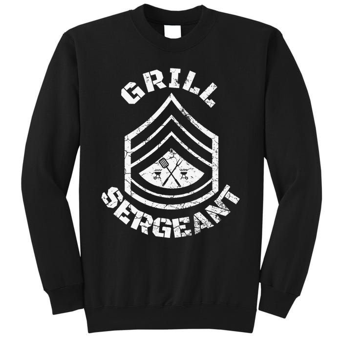 GRILL SERGEANT Funny Grilling BBQ Dad Father's Day Gift Tall Sweatshirt