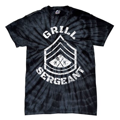 GRILL SERGEANT Funny Grilling BBQ Dad Father's Day Gift Tie-Dye T-Shirt