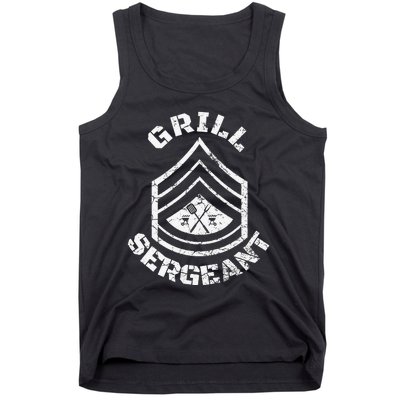 GRILL SERGEANT Funny Grilling BBQ Dad Father's Day Gift Tank Top