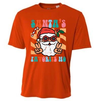 Groovy Santas Favorite Ho Retro Naughty Christmas Xmas Great Gift Cooling Performance Crew T-Shirt